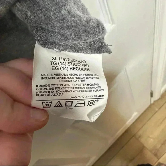 Old Navy Shirt 1/2  Length Sleeves Grey/Blue Size Extra Large - Picture 5 of 16